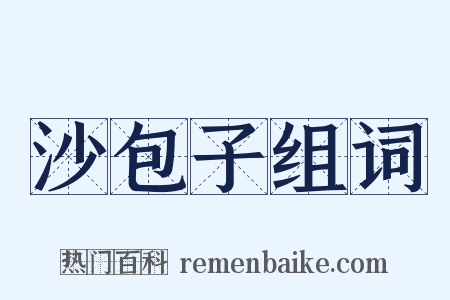 沙包子组词是什么意思的图片